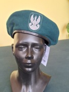 Beret wojskowy WP zielony wzór 418 rozm.55