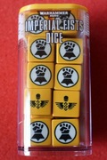 WH40K IMPERIAL FISTS SPACE MARINES DICE KOŚCI 