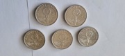 2 marki III rzesza niemiecka zestaw x 5 monet srebro