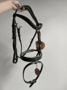 Ogłowie anatomiczne Kavalkade Ella czarne  Pony