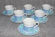 Churchill komplet 6 antycznych filiżanek do herbaty
