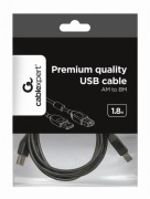 ZESTAW 4szt Kabel USB do drukarki 1.8m Cablexpert PREMIUM Pozłacany