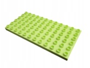 LEGO DUPLO płytka konstrukcyjna budowlana BAAZA 6x12 jasnozielona limonka