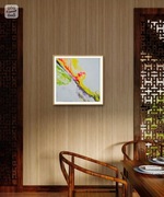 In a Straight Line obraz w technice pouringu