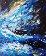 obraz olejny "morze III"