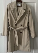 Klasyczny trencz, płaszcz Reserved beż kremowy M 38