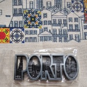 Magnes na lodówkę metalowy z Porto Portugalia 