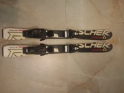 Narty dziecięce Fischer 90 + buty narciarskie NORDICA rozm. 195-205 mm.