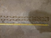 Nowy duży, ozdobny łańcuch mosiężny o długości 2,1m + gratis!