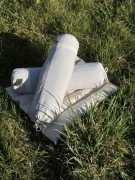 Wałki koronkowe z łuską gryki 50x12cm. Szyte przez moją mamę z miłością <3