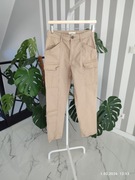 Beżowe spodnie cargo bojówki H&M 38 M