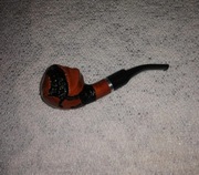 Fajka drewniana liść 