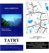 TATRY Wschodnie i Zachodnie - mapa grzbietowa (Kunicki, Szczerba)