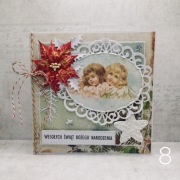 Kartka świąteczna,kartka Boże Narodzenie ręcznie robione z kopertą handmade