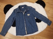 Niebieska/granatowa koszula jeansowa chłopięca TAO Rozmiar 140, długi rękaw