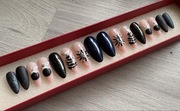 Ręcznie malowane sztuczne paznokcie,press on nails