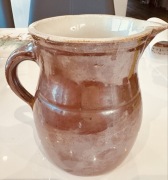 Gliniany garczek mlecznik 1L , Bochnia , lata 1960-1980