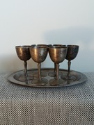Komplet kieliszków srebrzonych Spółdzielnia Rzemieślnicza Żoliborz 
