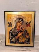 PIĘKNA IKONA MATKA BOSKA NIEUSTAJĄCEJ POMOCY 