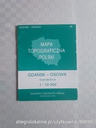 mapa topograficzna polski 1:10000 N-34-49-D-b-4 | gdańsk - osowa