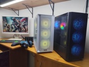 Gamingowy komputer czarny/biały. M.2 NVMe, 2TB, RX580 8GB,64GB RAM,10rdzeni