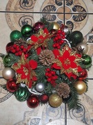 Stroik/ wiązanka bożonarodzeniowa na cmentarz,  płyta obciążona 