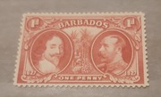 Czysty znaczek Barbados Jerzy V z 1927r.