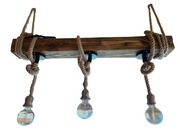 Lampa rustykalna z belki