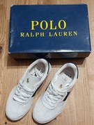 Polo Ralph Lauren Skórzane Sneakersy HTR AERA-SK-LTL BIANCO MUL  rozmiar.37
