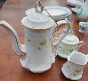 Carl Tielsch C.T dzbanek cukiernica mlecznik porcelana 