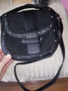 Użytkowane 1 raz listonoszki czarna i musztardowa