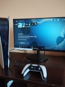 konsola Playstation 5 zestaw okablowanie + pad Odresta urowana