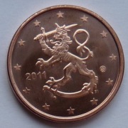 FINLANDIA  2011 5 CENTÓW UNC !!!!!!!!!!