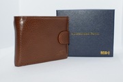 Alessandro Paoli portfel męski brązowy skóra naturalna pudełko prezent