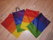 Torebka torebka damska na zakupy shopperka tęczowa