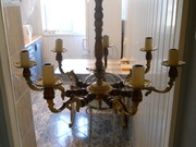 żyrandol stary aabytkowy