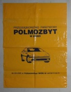 PLASTIKOWA TORBA REKLAMÓWKA POLMOZBYT ŁÓDŹ - ZABYTEK