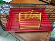 Klatka dla chomika z drabinką.