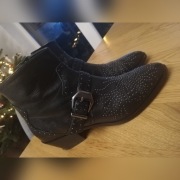 Botki Zara Skórzane r 36