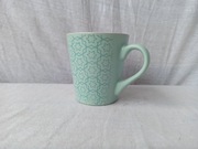 Kubek odcienie zieleni wzór ceramiczny do kawy, herbaty, używany