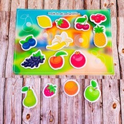 Układanka na rzepy Montessori. Zabawka edukacyjna.