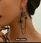 Para Gotyckich Kolczyków z Motywem Pajęczyny 