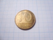 Polska moneta 10 zł złotych 1989 mosiądz