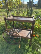 Wózek drewniany barowy vintage