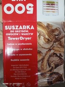 DUŻA SUSZARKA DO ZIÓŁ GRZYBÓW OWOCÓW WARZYW MOC 500W 5 TACEK REGULACJA TEMP