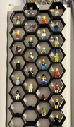 Zestaw Półka Uchwyt modułowy Hex do figurek Lego 10szt