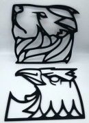 Zestaw 4 Głowy Zwierząt – Dekoracje 2D na Ścianę