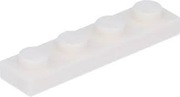 LEGO PŁYTKA 1X4 BIAŁA