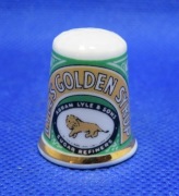 Naparstek Kolekcjonerski Porcelanowy English - Lyles Golden Syrup 