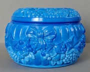 Czechosłowacja - Heinrich Hoffman Art Deco puzderko niebieskie